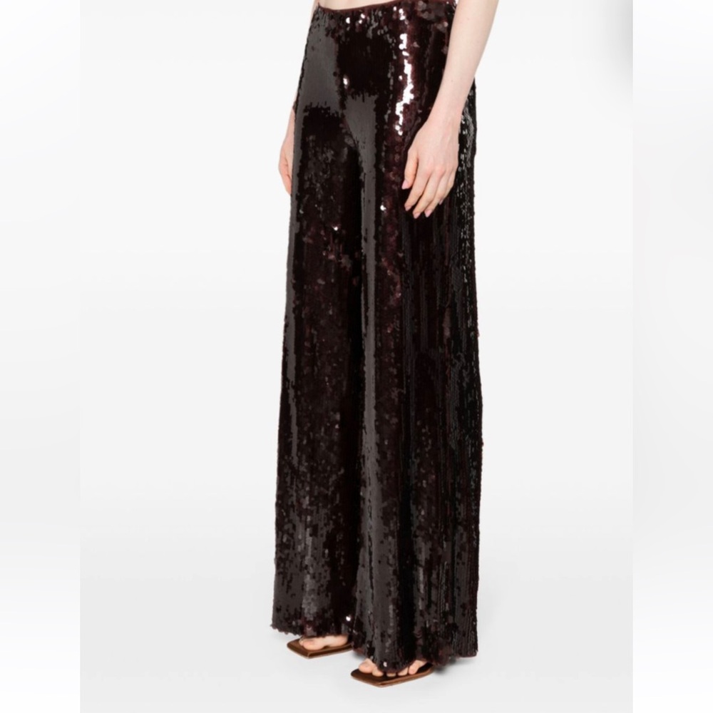 Staud Brown Sequin Pants